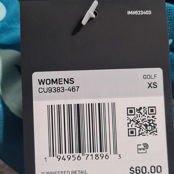 Nike Floral‎ Print Breathe Polo Shirt XS NWT - Picture 5 of 9